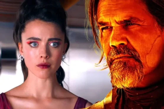 Margaret Qualley and Josh Brolin